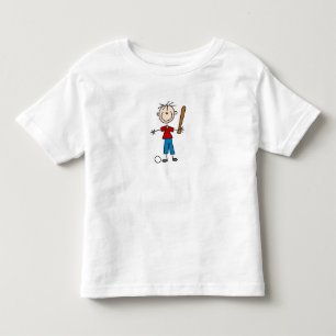 Family Stick Figura Camisa de Baseball