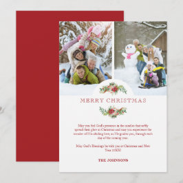Fancy Floral Poinsettias Garland Christmas Photos