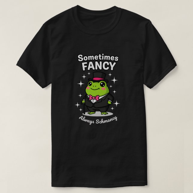 Fancy Schmancy Dapper Frog in Suit Top Hat (Frente do Design)