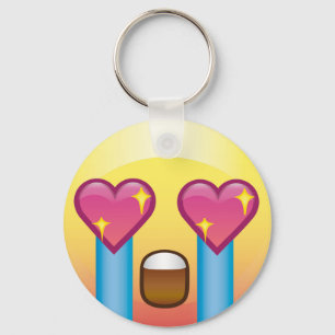 Fangirl excitou o chaveiro feliz de grito de Emoji