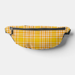 Fanny Pack de Xadrez amarela