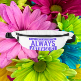 Fanny Pack Sempre Antifascista - Azul Negrito