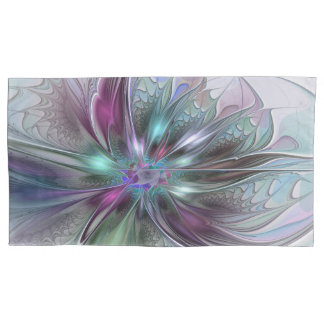 Fantasia Abstrata Moderna Colorida Floral Fractal