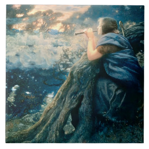 "Fantasia ao Crepúsculo" por Edward Robert Hughes