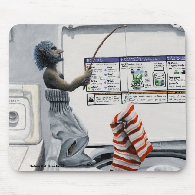 Fantasia Art Mousepad do Crime Criminal de Pesca (Frente)