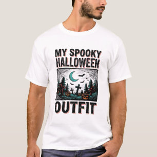 Fantasia Assustadora de Halloween Camisa Vintage G
