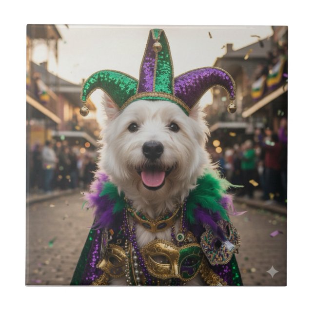 Fantasia de Cão Bobo da Corte do Carnaval de Mardi (Frente)