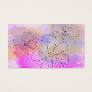 Fantasia de Flor de Aquarela