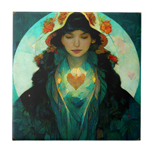 Fantasia de Mulher do Coração Brilhante Sci-Fi