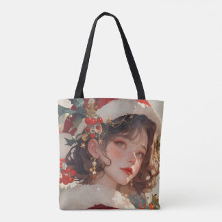 Fantasia de Natal: Romântico Médio Tote Bag