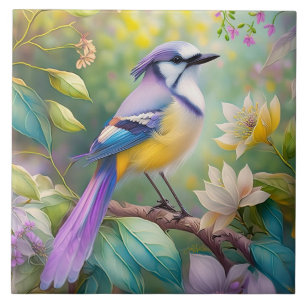 Fantasia de Pássaro Violeta Crestado
