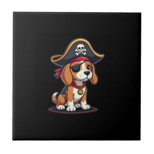 Fantasia de Pirata Beagle Bandeira Jolly Roger Crâ