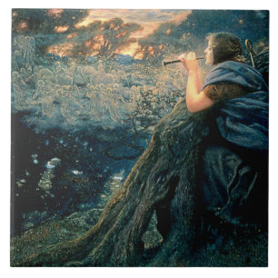 “Fantasia do Crepúsculo” por Edward Robert Hughes