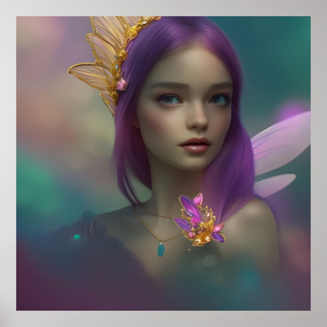 Fantasia dos sonhos Menina Fada Doce pôster roxo r (Frente)
