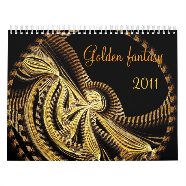 Fantasia dourada, calendário 2017 (Capa)