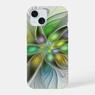 Fantasia Floral Colorida Moderno Abstrato Fractal