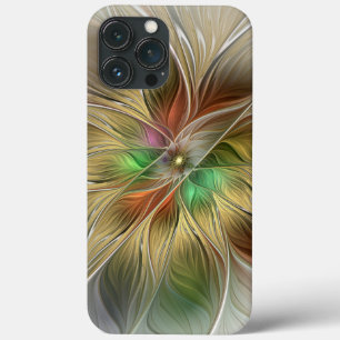 Fantasia Floral com o Dourado Abstrato moderno Fra