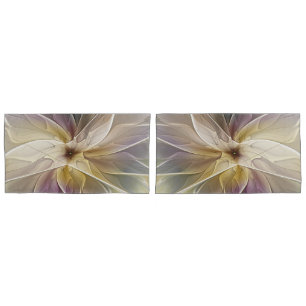 Fantasia Floral, Dourada, Abstrato de Gato, Arte F