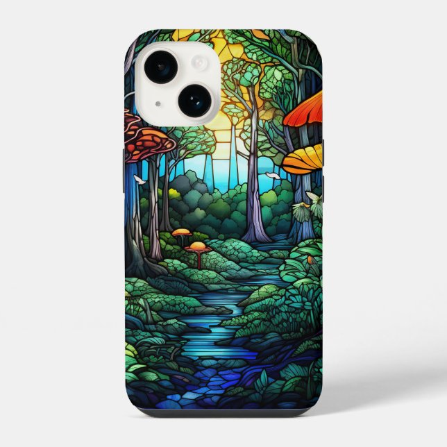 fantasia florestal em vitral fofo (Verso)