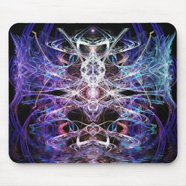 fantasia fractal da libélula Mousepad (Frente)