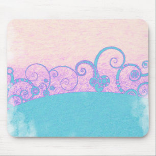 fantasia grunge pastel Mouse Pad