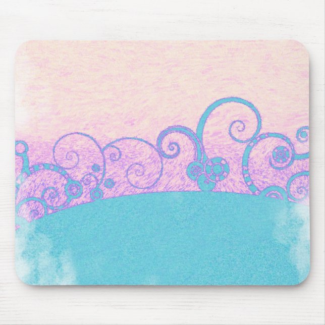 fantasia grunge pastel Mouse Pad (Frente)