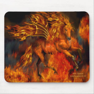 Fantasia Mousepad do dançarino do fogo