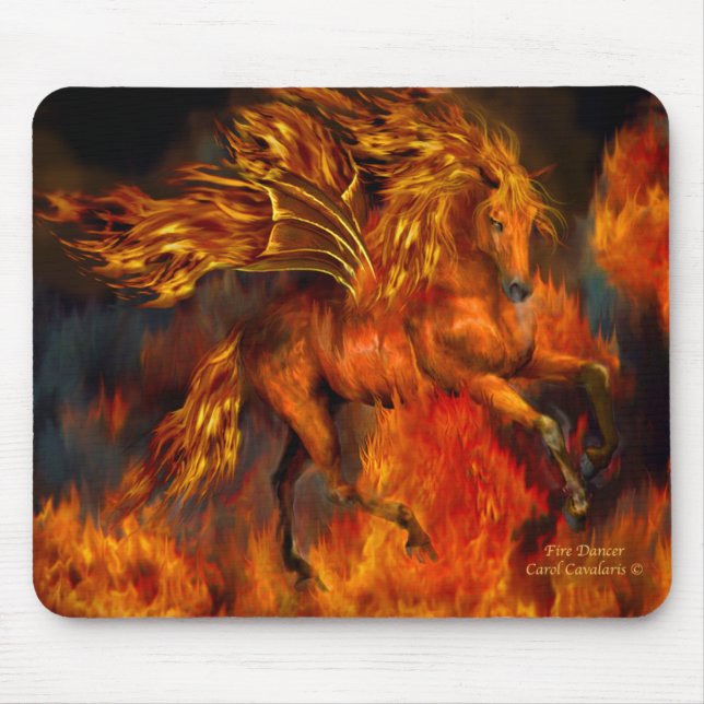 Fantasia Mousepad do dançarino do fogo (Frente)