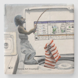 Fantasia Porta copos de Pedra da Pesca Criminal