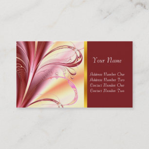 Fantasia roxa, cartão de visita