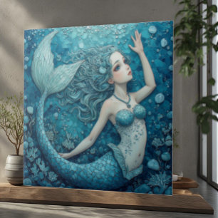 Fantasia Tropical Costeira Sereia Luxo Decorativo