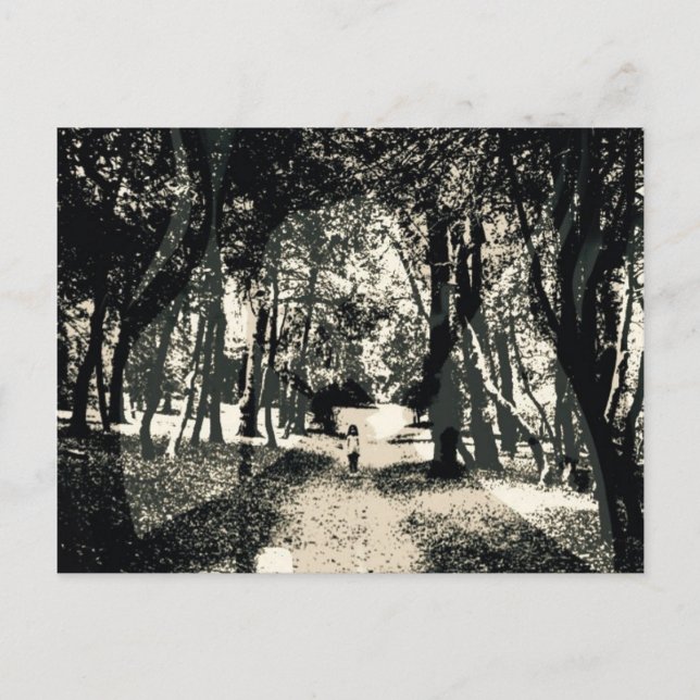 Fantasma assustador no cartão da imagem das (Frente)