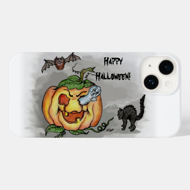 Fantasma, Bat e Cat, Feliz Halloween! (Verso (horizontal))