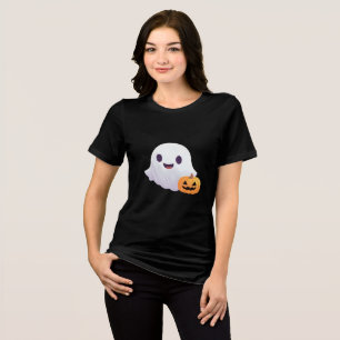 Fantasma Bonita e Abóbora no Halloween