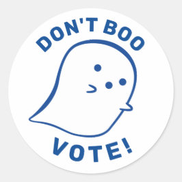 Fantasma Bonita Não Boo, Vote! Adesivo
