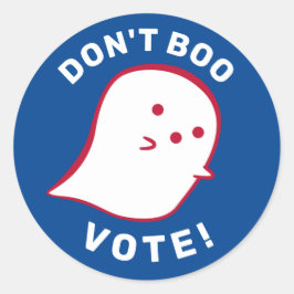 Fantasma Bonita Não Boo, Vote! Adesivo