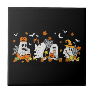 Fantasma Bonito Bebendo Café Halloween Outono Fant
