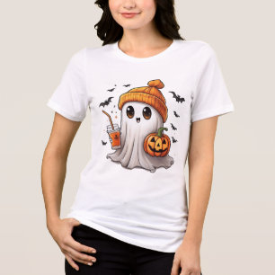 Fantasma Bonito Segurando Camisa De Mel De Mel No