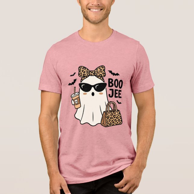 Fantasma Boo Jee Halloween Arco de Leopardo Design (Frente)