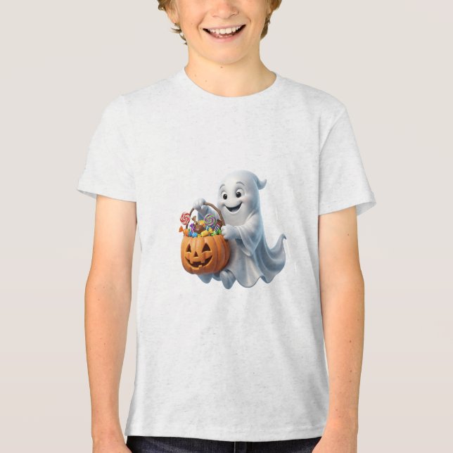 Fantasma com Balde de Doces Design Cativante de Ha (Frente)