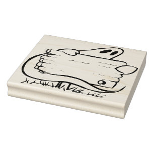 Fantasma com carimbo de ilustração de poste de sin