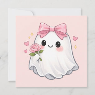 Fantasma Coquete Adorável com Laço Rosa, Rosa de H