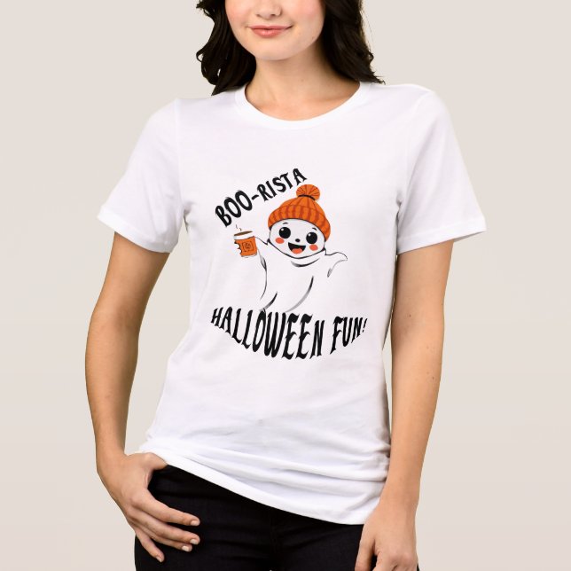 Fantasma de Café Bonito com Beanie Laranja (Frente)