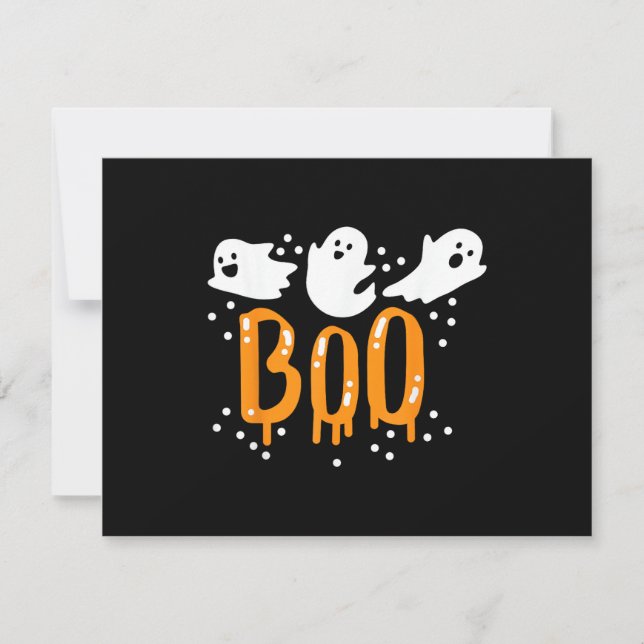 Fantasma de Halloween Boo Fofo (Frente)
