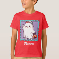 Fantasma de Halloween Fofo Camiseta Personalizada