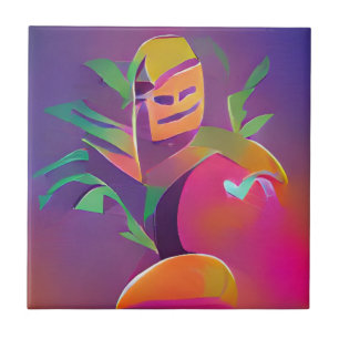 Fantasma de uma arte digital abstrato de picolé de