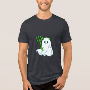 Fantasma do Diabo Bonito com Tridente Verde