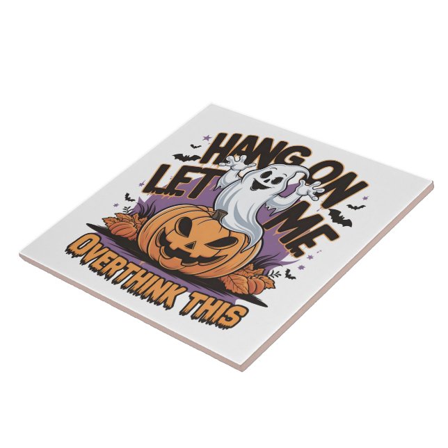 Fantasma do Halloween animado em uma abóbora escul (Lateral)