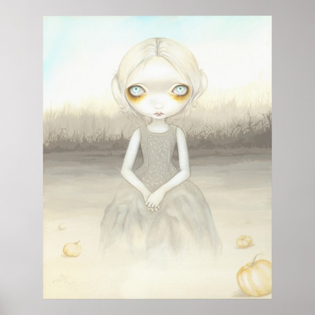 Fantasma do IMPRESSÃO de Pumpkin Patch ART hallowe (Frente)