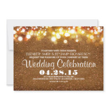 fantasma dourado brilha luz luz convite de casamen